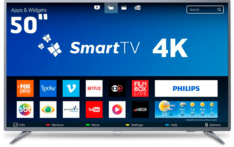Smart TV Philips 50PUG6513 50 polegadas UHD 4K