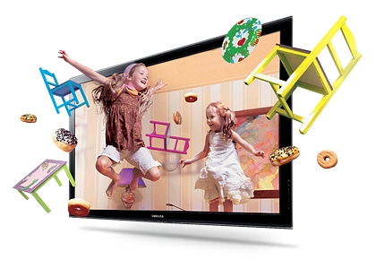 TV 43 polegadas 3D Plasma Samsung Série 4 E490 conversor 2d para 3d