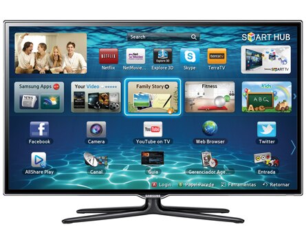 TV Slim LED 3D Samsung Série 6 ES6500