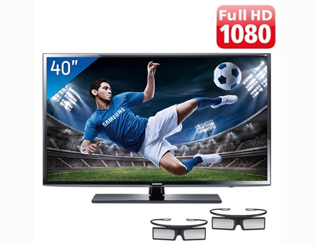 TV 40" 3D LED Samsung Série 6 EH6030 - A emoção do cinema 3D na sua casa