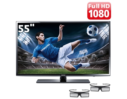 A TV 55 LED 3D Samsung Série 6 EH6030 UN55EH6030GXZD