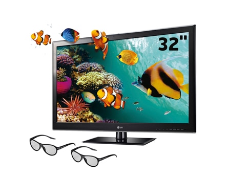TV LG de 32 polegadas - Televisão Cinema 3D