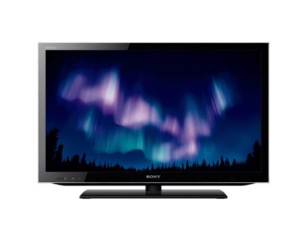 A TV 32” LED 3D Sony  Série HX KDL 32HX755, de frente