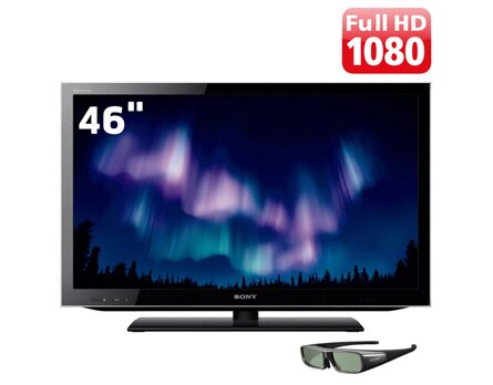 A TV 46” LED 3D Sony Série HX KDL 46HX755