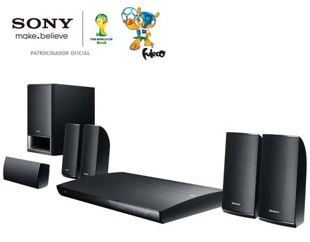 Home Theater Sony BDV-E290 5.1 Canais Blu-Ray Player 3D Smart Cabo HDMI Entrada USB 850W