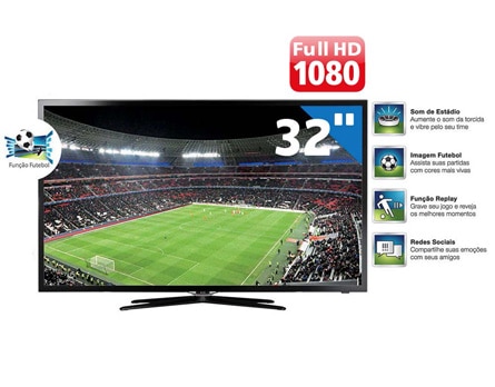A Smart TV Slim LED 32” Full HD Samsung 32F5500
