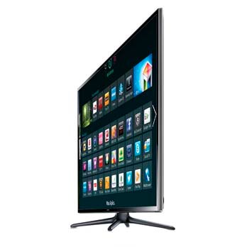 Smart TV 3D Slim LED 46 Samsung 46F6400 Full HD de lado
