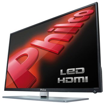 Smart TV 42” LED Philco PH42E53SG Full HD de lado