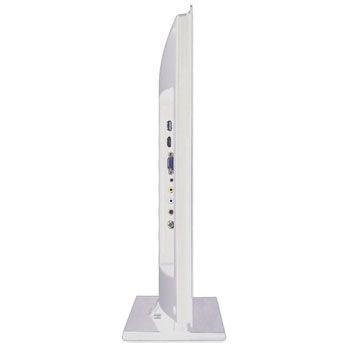 TV LED 24” HD CCE LN244W Branca de lado