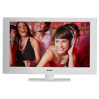 TV LED 24” HD CCE LN244W Branca tela