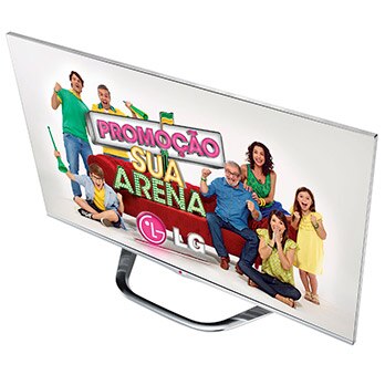 Smart TV Cinema 3D LED 55” Full HD LG 55LA7400 de cima