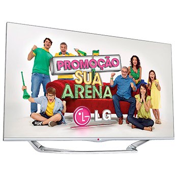 Smart TV Cinema 3D LED 55” Full HD LG 55LA7400 tela