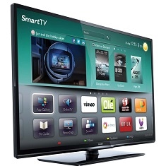 Smart TV LED Full HD Philips 39PFL3508G 78 de lado