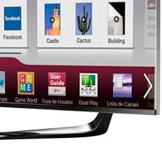 Smart TV 3D LED LCD 70” Cinema Full HD LG 70LA8600 detalhe
