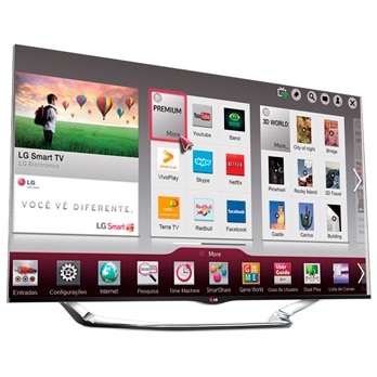 Smart TV 3D LED LCD 70” Cinema Full HD LG 70LA8600