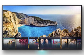 Smart TV 3D LED 70” Full HD Sony KDL 70W855B de cima