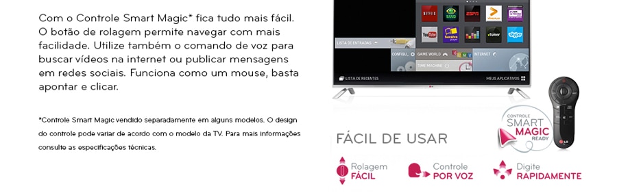 Smart TV LED 32 HD LG 32LB580B