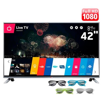 Smart TV Cinema 3D LED 47 polegadas Full HD LG 47LB6500