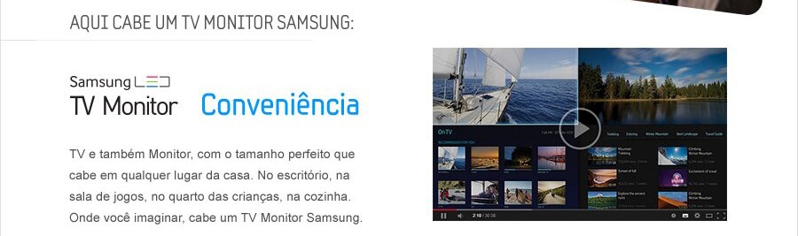 TV Monitor Eficiência Ocupa Pouco Espaço
