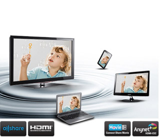 Samsung Série D550 LN32D550 com conectividade aprimorada
