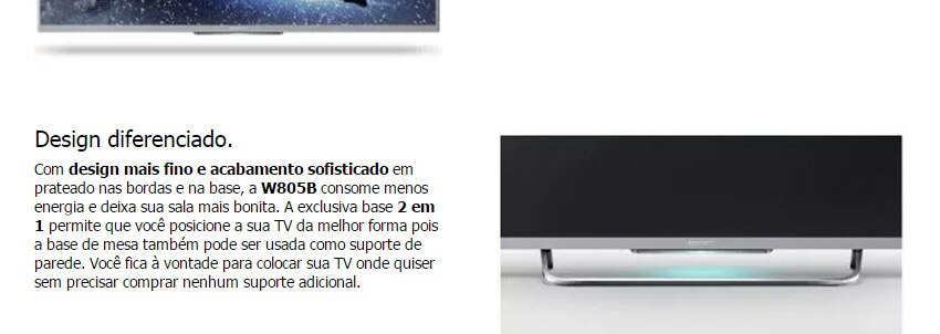 Design fino e acabamento sofisticado