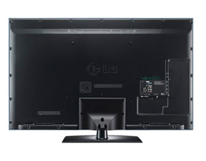 Organização de cabos - TV LG conta com presilha para correta manutenção