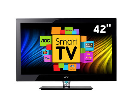 TV 42" LED AOC LE42H158i Full HD - Cores puras, imagens detalhadas e conversor digital integrado