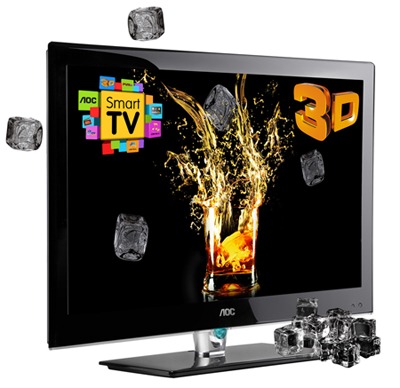 TV 46 polegadas 3D LED AOC LE46H158Z: Smart TV