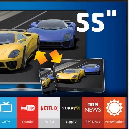 A Smart TV da Samsung amplia a qualidade de imagem