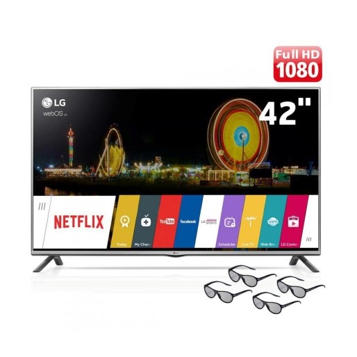 Smart TV Cinema 3D LED 42 Polegadas LG 42LF6400 