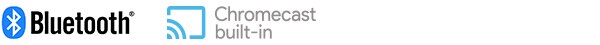 Bluetooth Chromecast built-in