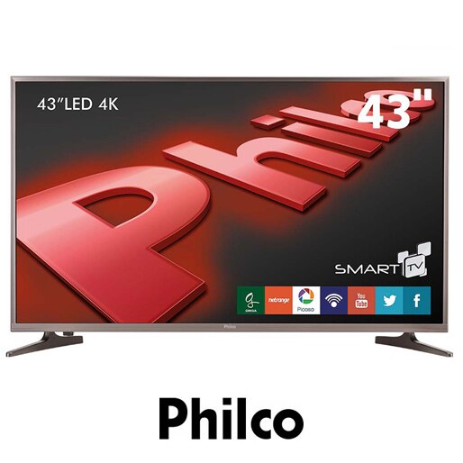 Smart TV LED 43'' Ultra HD 4K Philco 