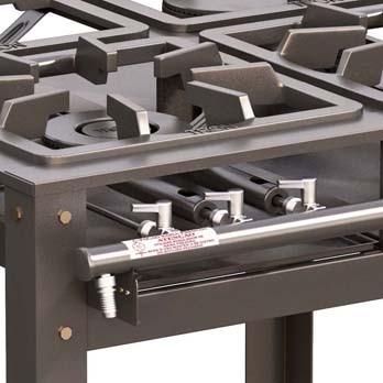fogão industrial Tron 4 bocas 51090099 detalhe