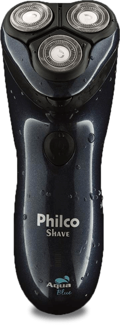 Barbeador Philco Aqua Blue Shave conjuntos lâminas
