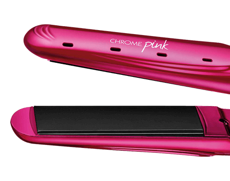 Prancha Mondial Chrome Pink chapa cerâmica