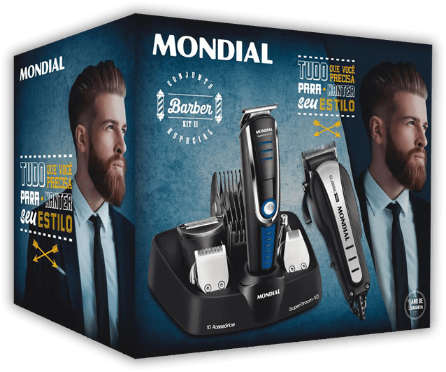 Conjunto Especial Mondial Barber KIT 84 Preto