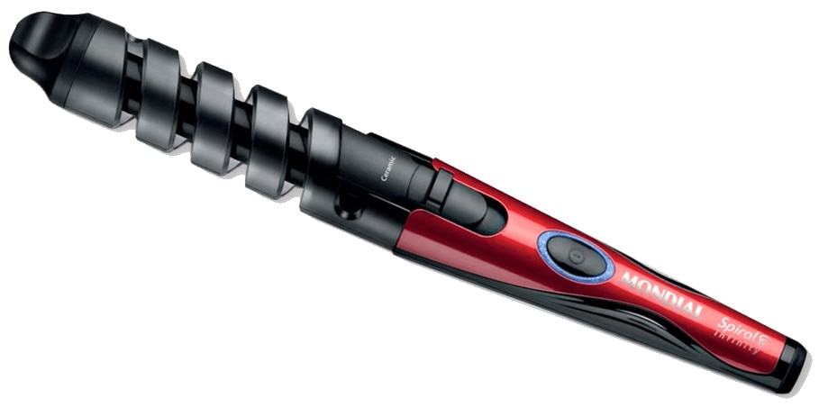 Modelador Cachos Mondial Spiral Infinity EM05 Vermelho Preto