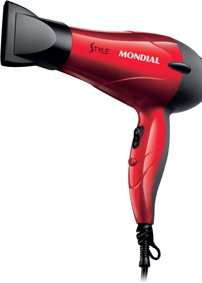 Secador Cabelos Mondial Style SC-11 Preto Vermelho