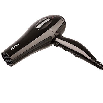 secador de cabelos GA.MA Italy Flow Ceramic Preto deitado
