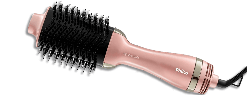 Escova Secadora Philco Soft Rose Gold Pec08 Rosa Escova Rotativa Secadora Para Cabelos Casas Bahia 12410162