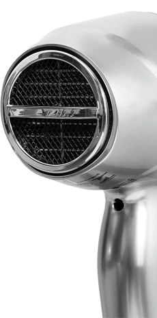 Formato ergonômico facilita o manuseio do equipamento Secador Cabelos Taiff penteado jato temperatura cabo