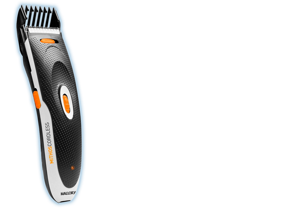 Carga e recarga super rápidas Máquina de Cortar Cabelo Mallory Mithos Cordless potência lâminas