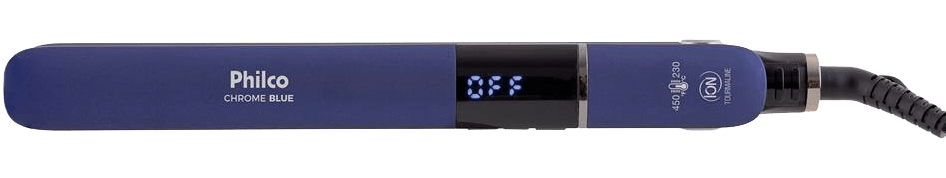 Chapinha | Prancha Philco Chrome Blue PPR06AZE