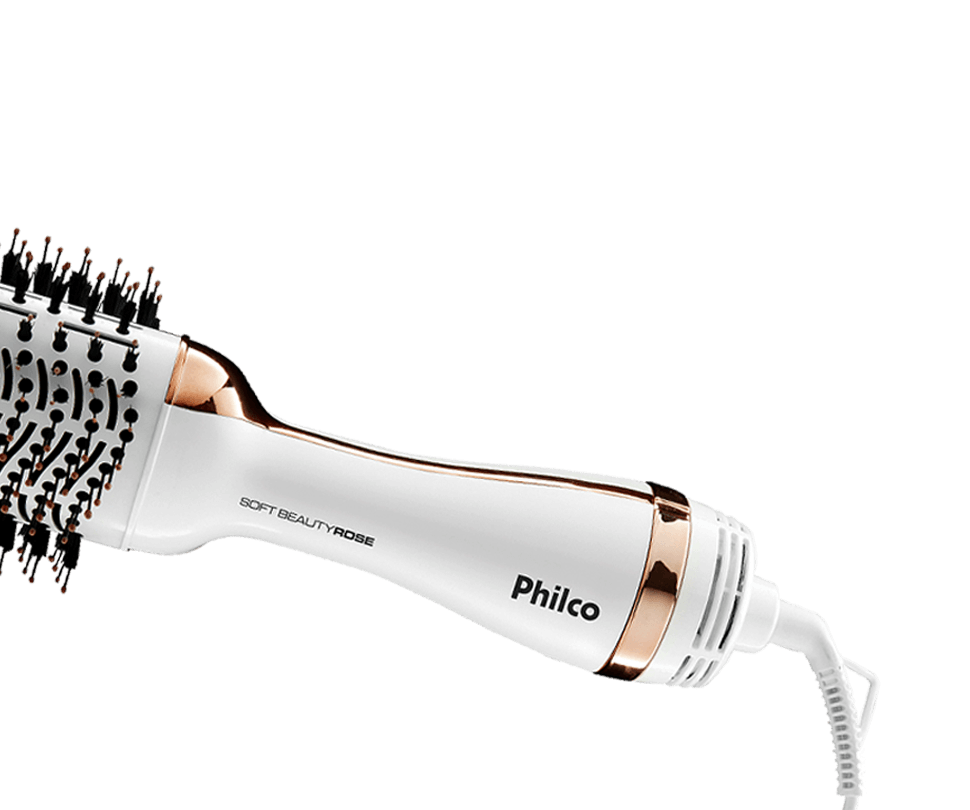 Escova Secadora Philco Soft Beauty Rose PEC09RG prático