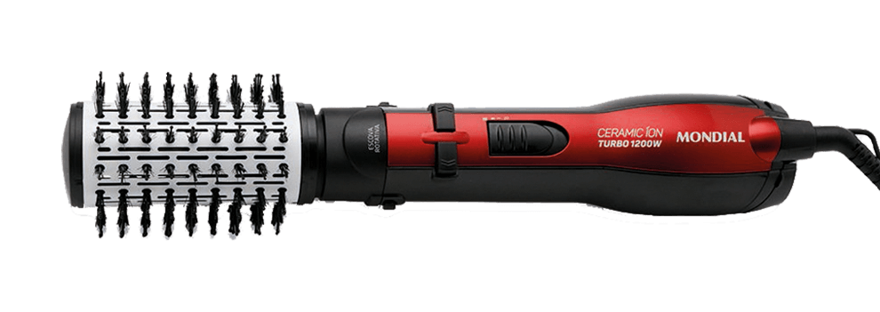 Escova Secadora Mondial Ceramic Ion Turbo ER09 Vermelha Escova Secadora Mondial Ceramic Ion Turbo ER09 Vermelha