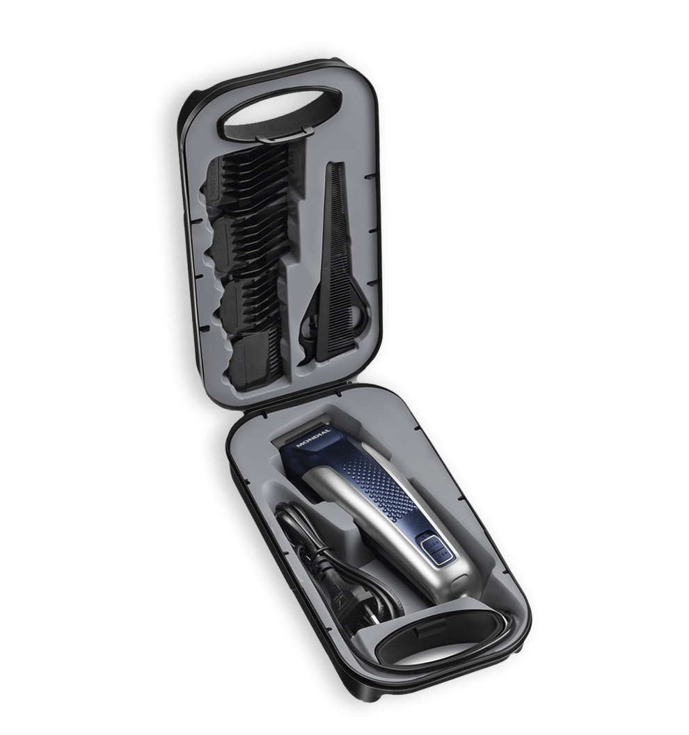 Máquina Cabelo Mondial Titanium Power estojo