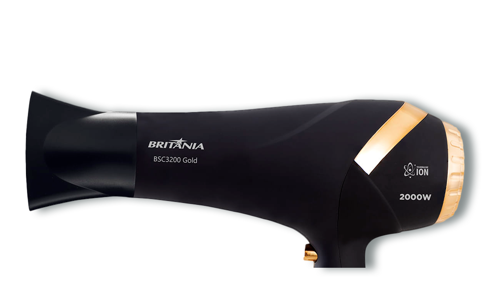 Secador Cabelos Britânia Gold BSC3200 Preto