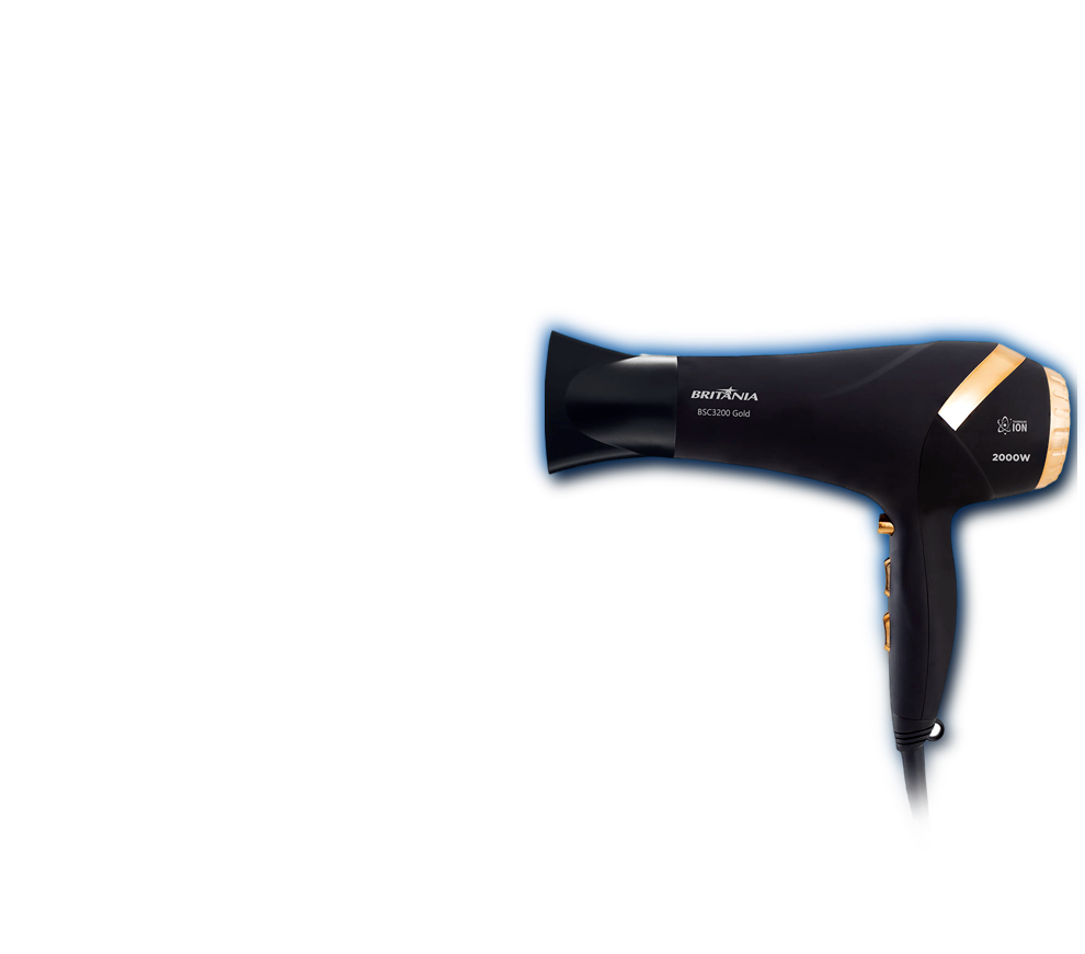 Secador Cabelos Britânia Gold BSC3200 jato ar frio