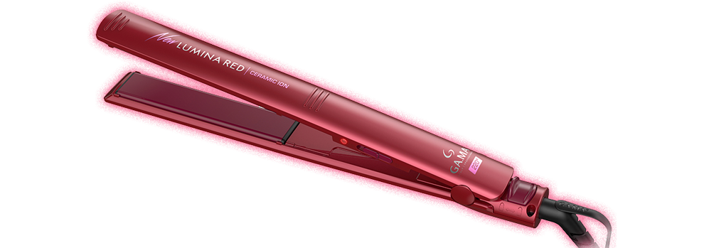 Prancha GAMA Italy New Lumina Red Ceramic Íon