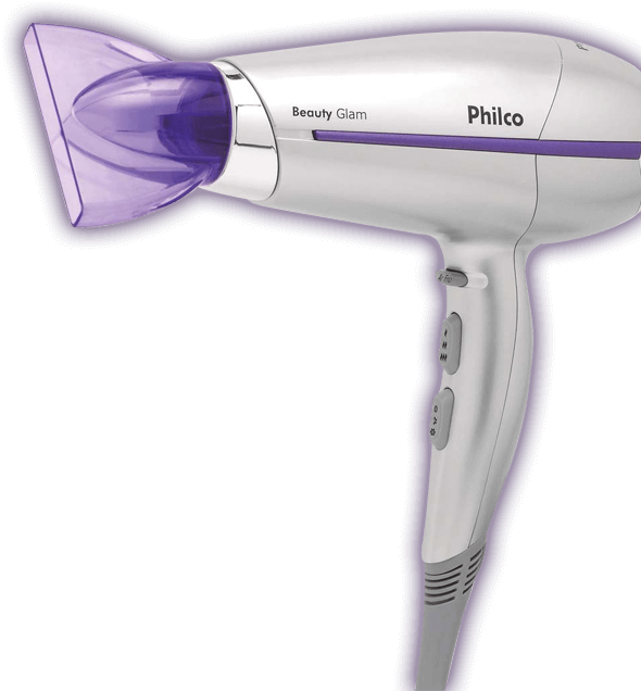 Secador Philco Beauty Glam acessórios difusor concentrador